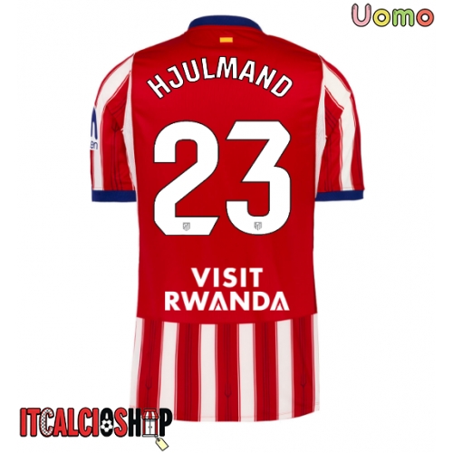 Atletico Madrid Morten Hjulmand #23 Prima Maglia 2026-27 Manica Corta